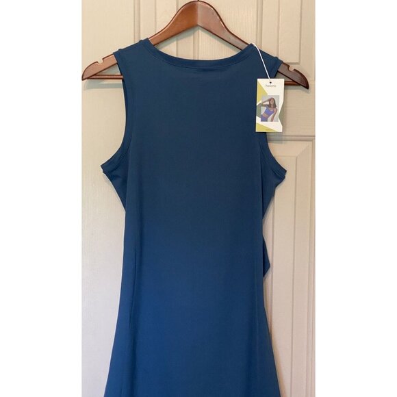 Halara Backless Cut Out Blue Dress Blue Bayou-Oxford Women's XL Make It Fun - Picture 3 of 6